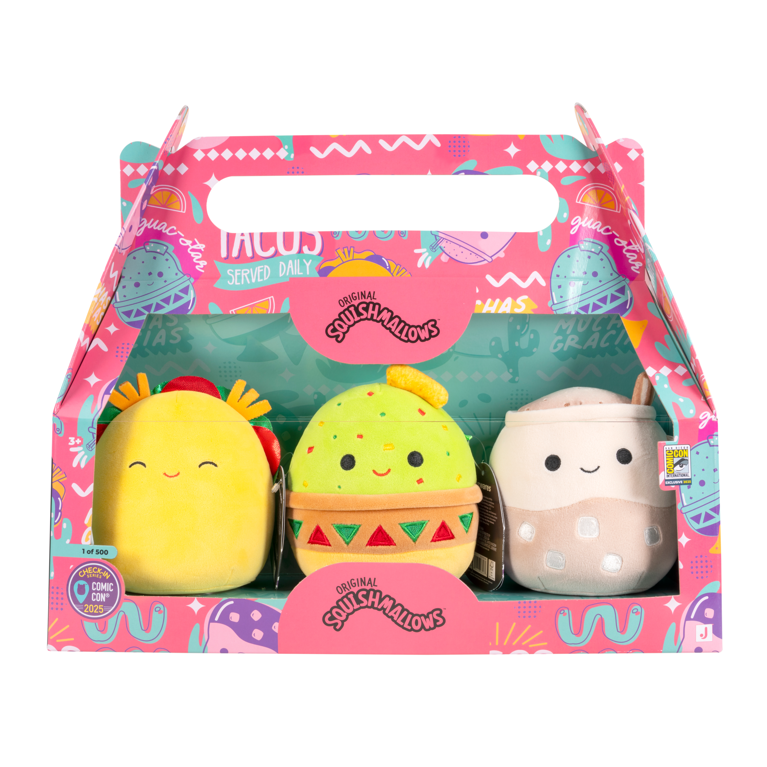 SQCR09180_Little_Plush_5in_Mexican_Food_Combo_Tex_w_Sparkle_Fabric_Gideon_w_Sparkle_Fabric_Cristobal_SDCC_IPF